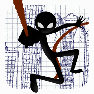 extrait jeux-video A Superhero Stickman Adventure - Swinging n Flying Through The City Streets