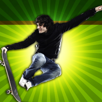 extrait jeux-video A Valley Skater vrai Grind Stunt astuces Skateboarding - Xtreme Touche Pont Jump Pro