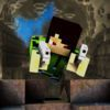 extrait jeux-video Action Mine World - with skins exporter for minecraft