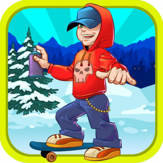 extrait jeux-video Action Skater Street Runner - Insane Winter Race Pro