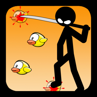 extrait jeux-video Angry Stickman Slicing Yellow Birds