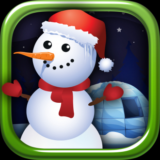 extrait jeux-video Appuyez bonhomme de neige - Le Esquiver, cacher, jeu à écran tactile gratuit