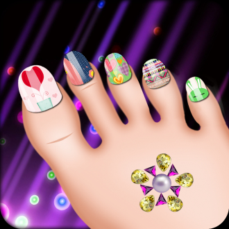 extrait jeux-video Art Nail Salon:Creative, Dress Up Game:Pied