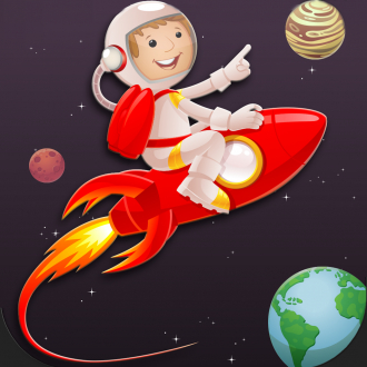 extrait jeux-video Astronaut Rocket Spaceman Moon Runner - Buzz Aldrin Apollo Space Exploration Maze Game