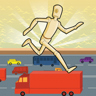 extrait jeux-video Avoid Turbo Dummy Crashing - Dismount Crossy Bridge Builder As Infinite Runner