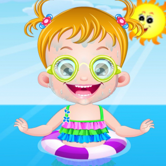 extrait jeux-video Baby Fun in the Sand - Swimming & Sunning for Girl & Kids Game