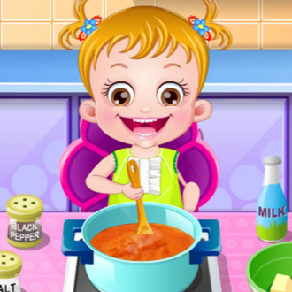 extrait jeux-video Baby Make Dinner Herself - for 2014 Holiday & Play With Rabbit