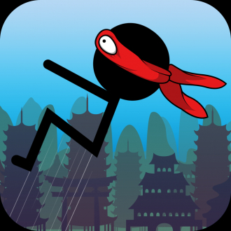 extrait jeux-video Backflip Stickman Ninja Madness - A Jump Rope 'N Fly Flipping Runner