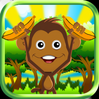 extrait jeux-video Banana Toss - Race to feed the jumping monkey