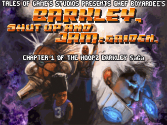 extrait jeux-video Barkley, Shut Up and Jam: Gaiden, Chapter 1 of the Hoopz Barkley SaGa