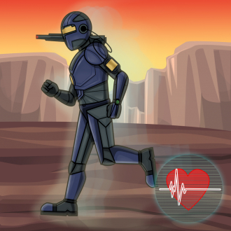 extrait jeux-video BattleSuit Runner Fitness