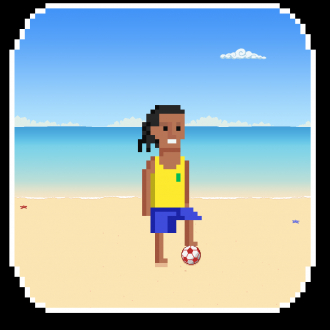 extrait jeux-video Beach Brazil Football Juggling - Test Ball Handling Skills Little Ronaldo Rio Edition FREE 2014