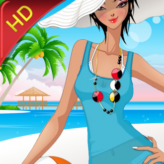 extrait jeux-video Beach Fashion HD Lite: Dress up and makeup game