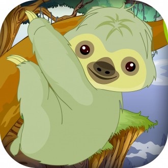 extrait jeux-video Bébé Sloth Arbre Climber - Jungle Survival Run - Premium