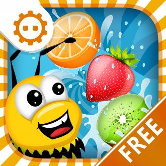 extrait jeux-video Bechained Fruit Party - Link the Fruits,Pop Jewel or Candy and let fall down the little bee mania !