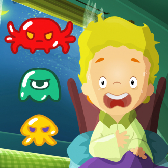 extrait jeux-video Bedtime Nightmare Waves Alien souffle - PRO - tirer pour tuer UFO Invaders TD Skill Game
