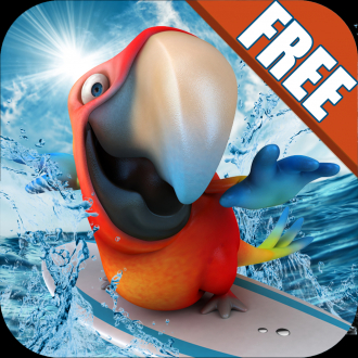 extrait jeux-video Birds on Boards FREE : Tiny Parrots Water adventure Race