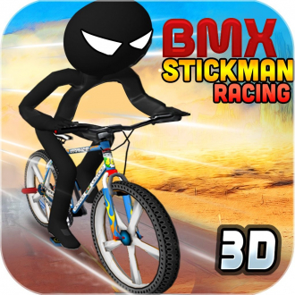 extrait jeux-video BMX Stickman Racing ( Offroad 3D Stick man Bike Racing on Mountains,Hills,Ice road )