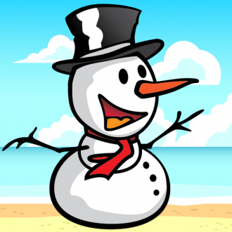 extrait jeux-video Bonhomme de neige en été - Le Saut Fellow Adventure Game