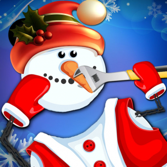 extrait jeux-video Bonhomme de neige Tête Constructeur Saloon: Un Kit Ice Maker givré de l'homme pour le jeu enfants en vacances l'hiver Saison GRA