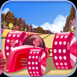 extrait jeux-video Candy Car Race - Drive or Get Crush Racing