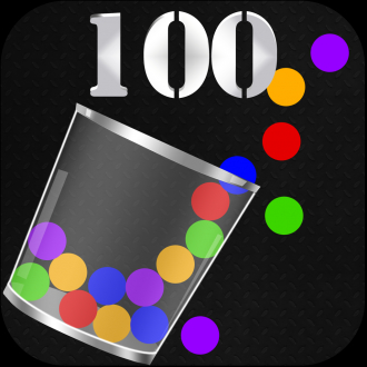 extrait jeux-video Catch 100 balls falling - Cups moving in the line to catch dropping balls !