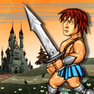 extrait jeux-video Château Gardiens - guerrier légendaire contre empire barbare.