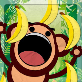 extrait jeux-video Chimp Chomp - Catch the falling bananas!