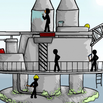 extrait jeux-video Click Death The Oil Rig - Stickman Edition