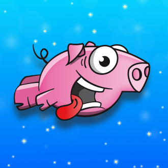 extrait jeux-video Clumsy Pig - Endless touch to flap like a bird game!