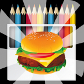 extrait jeux-video Coloring&Activity Book Foods & Drink painting sheet