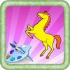 extrait jeux-video Coloring Page Cast Horse Edition