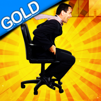 extrait jeux-video course de chaise de bureau: le personnel roulant action salle de pause - Gold Edition