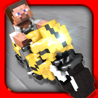 extrait jeux-video Course De Motocyclette Avec Armes. Jeu De Moto Craft Pour Enfants
