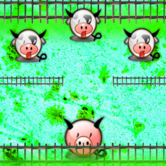 extrait jeux-video Cow vs Pig