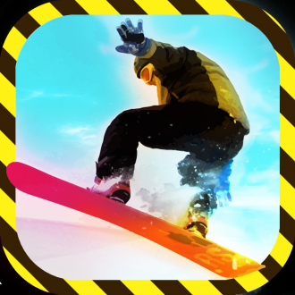 extrait jeux-video Crazy Tracks Snowboard - Slalom Slope Snowboarding Game