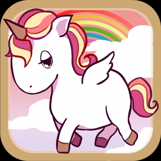 extrait jeux-video Cute Baby Unicorn Free Run - Meilleur saut et Running Game