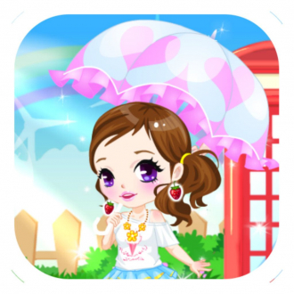 extrait jeux-video Cute Girl With Umbrella