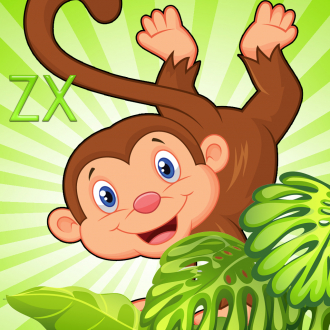 extrait jeux-video Dingue foret pluviale singe tombée ZX : Jaguar prend Jungle Blitz