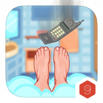 extrait jeux-video Don't drop your phone - mini game to play in the bathroom