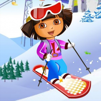 extrait jeux-video Dora The Explorer Ski Game