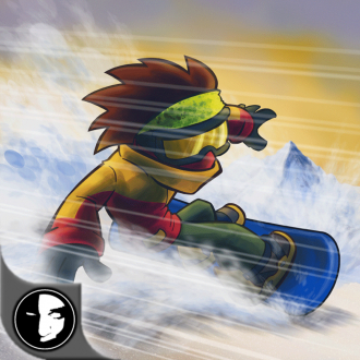 extrait jeux-video DownHill Racing - Crazy Winter Snowboard Race Free