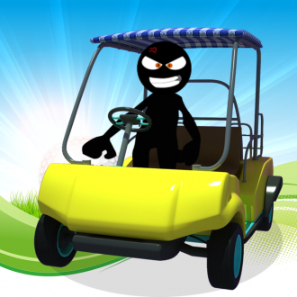 extrait jeux-video En colère Stickman Fairways : Superbe Golf Karts Aller !