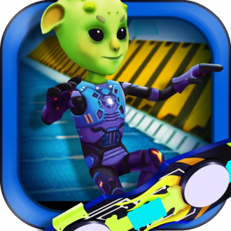 extrait jeux-video Espace Skate Board Race 3D - Impressionnant Alien Skater Racing Challenge GRATUIT