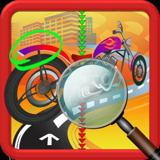 extrait jeux-video Find the Difference Spot it Bike Challenge Race theme