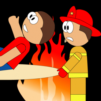 extrait jeux-video Fire Heroes - FireFighters Save People from Burning Buildings