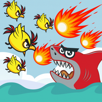 extrait jeux-video Flappy attaque de requin