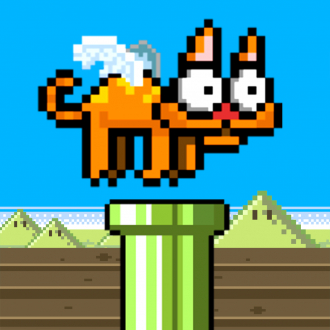 extrait jeux-video Flappy Cat - Free Kids Arcade Games