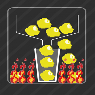 extrait jeux-video Flappy Dots - Don't let Flappys into the fire space