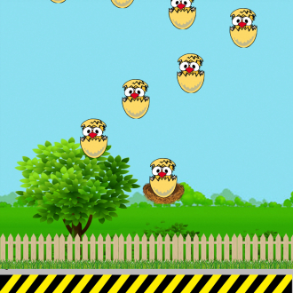 extrait jeux-video Flappy Eggs Falling - Egg Drop!